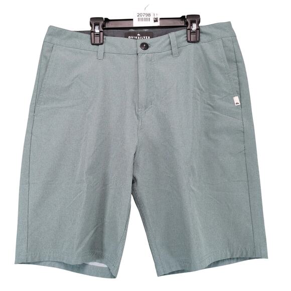 Quiksilver Amphibian 9" Hybrid Shorts Men's 32 Aqua 4-Way Stretch Pockets Surfer - Picture 1 of 10